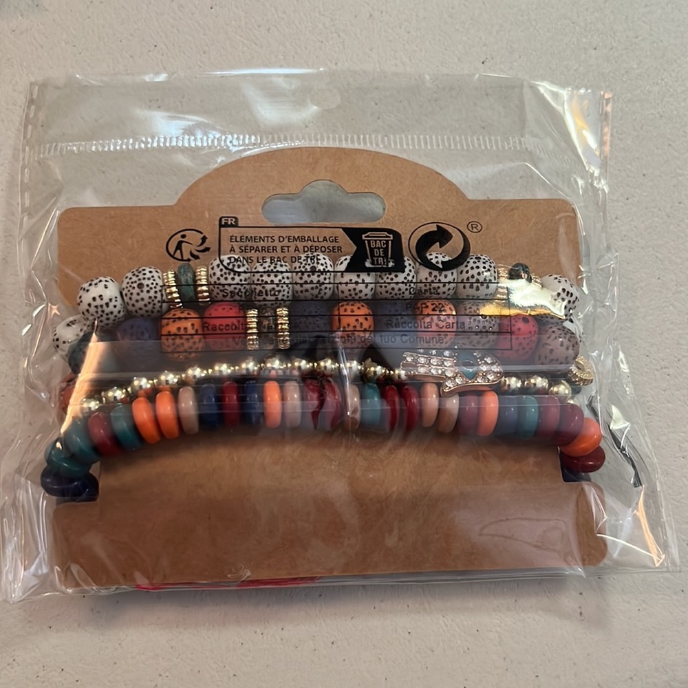 New Boho stackable stretch bead bracelets. (4) - Picture 4 of 4